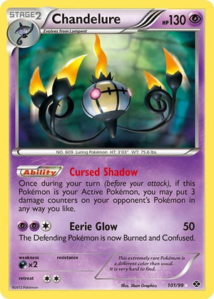 Pokemon TCG - Next Destinies - Chandelure - 101/99 - Holofoil