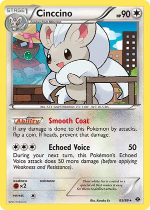 Pokemon TCG - Next Destinies - Cinccino - 85/99 - Reverse Holofoil