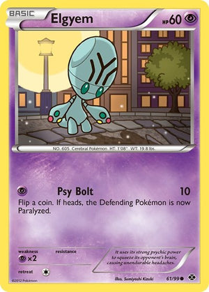 Pokemon TCG - Next Destinies - Elgyem - 61/99