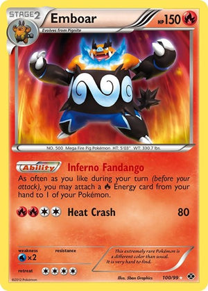Pokemon TCG - Next Destinies - Emboar - 100/99 - Holofoil