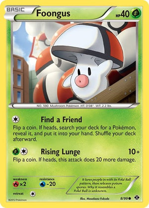 Pokemon TCG - Next Destinies - Foongus - 8/99