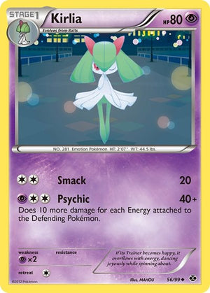 Pokemon TCG - Next Destinies - Kirlia - 56/99 - Reverse Holofoil