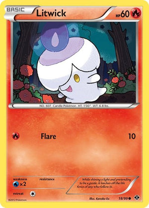 Pokemon TCG - Next Destinies - Litwick - 18/99