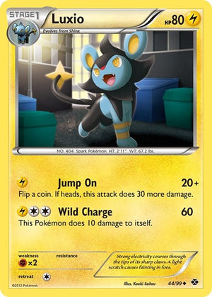 Pokemon TCG - Next Destinies - Luxio - 44/99 - Reverse Holofoil
