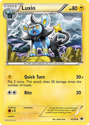 Pokemon TCG - Next Destinies - Luxio - 45/99