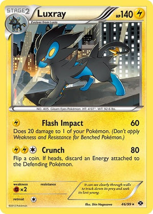 Pokemon TCG - Next Destinies - Luxray - 46/99 - Holofoil