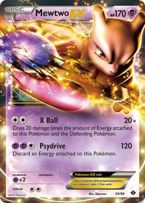 Pokemon TCG - Next Destinies - Mewtwo EX - 54/99 - Holofoil