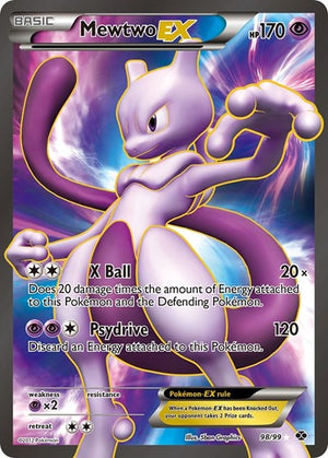 Pokemon TCG - Next Destinies - Mewtwo EX - 98/99 - Holofoil