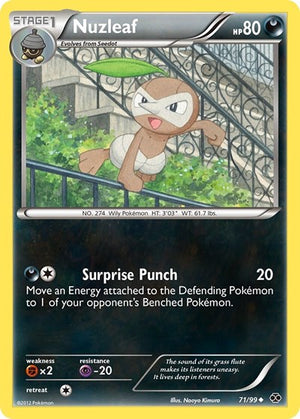 Pokemon TCG - Next Destinies - Nuzleaf - 71/99