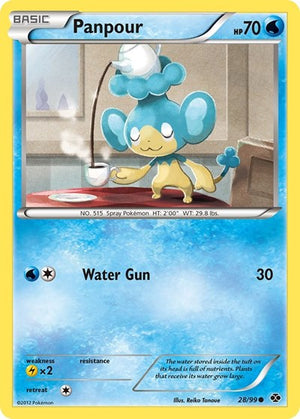 Pokemon TCG - Next Destinies - Panpour - 28/99 - Reverse Holofoil