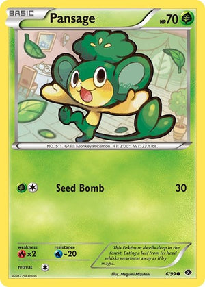 Pokemon TCG - Next Destinies - Pansage - 6/99