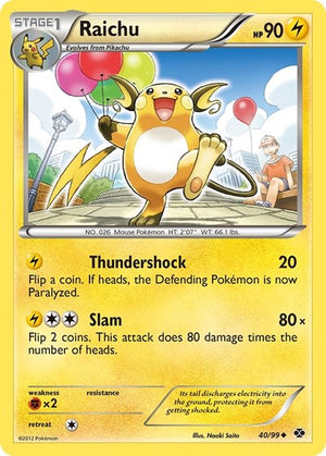 Pokemon TCG - Next Destinies - Raichu - 40/99