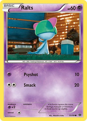 Pokemon TCG - Next Destinies - Ralts - 55/99 - Reverse Holofoil