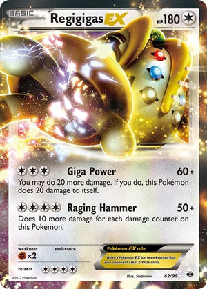 Pokemon TCG - Next Destinies - Regigigas EX - 82/99 - Holofoil
