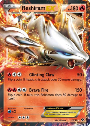 Pokemon TCG - Next Destinies - Reshiram EX - 22/99 - Holofoil