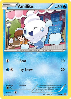 Pokemon TCG - Next Destinies - Vanillite - 31/99