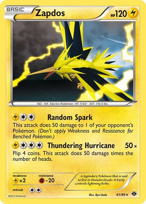 Pokemon TCG - Next Destinies - Zapdos - 41/99 - Holofoil