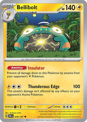 Pokemon TCG - SV03: Obsidian Flames - Bellibolt - 078/197