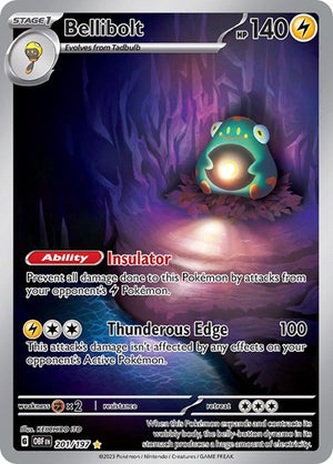 Pokemon TCG - SV03: Obsidian Flames - Bellibolt - 201/197 - Holofoil