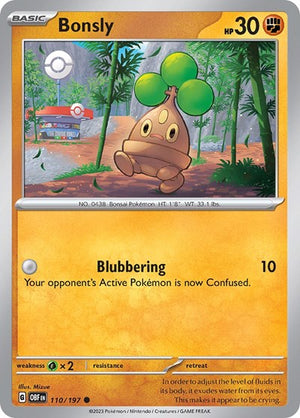 Pokemon TCG - SV03: Obsidian Flames - Bonsly - 110/197