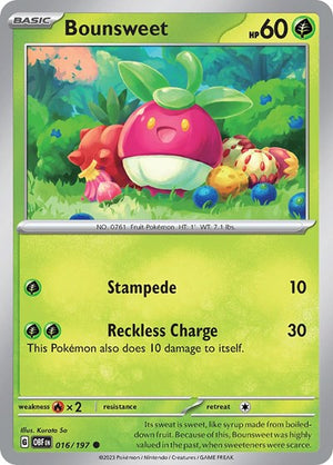 Pokemon TCG - SV03: Obsidian Flames - Bounsweet - 016/197