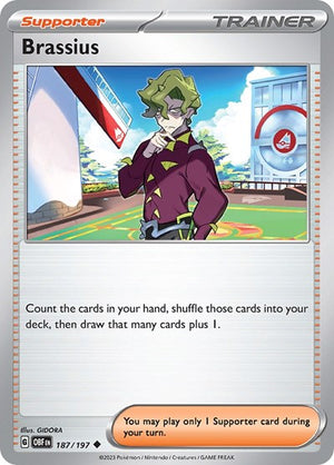 Pokemon TCG - SV03: Obsidian Flames - Brassius - 187/197