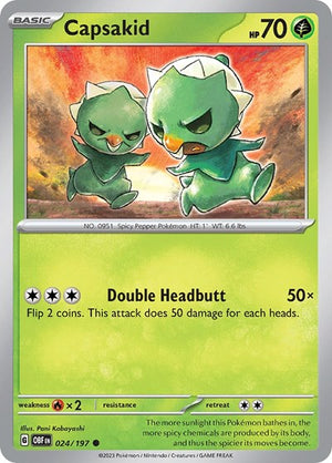 Pokemon TCG - SV03: Obsidian Flames - Capsakid - 024/197