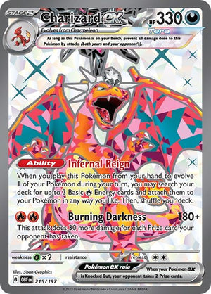 Pokemon TCG - SV03: Obsidian Flames - Charizard ex - 215/197 - Holofoil