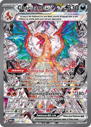 Pokemon TCG - SV03: Obsidian Flames - Charizard ex - 223/197 - Holofoil