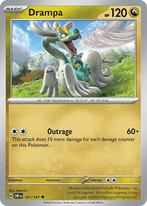 Pokemon TCG - SV03: Obsidian Flames - Drampa - 161/197