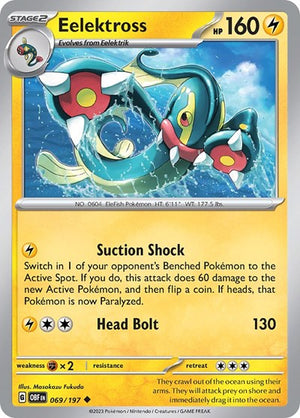 Pokemon TCG - SV03: Obsidian Flames - Eelektross - 069/197 - Reverse Holofoil