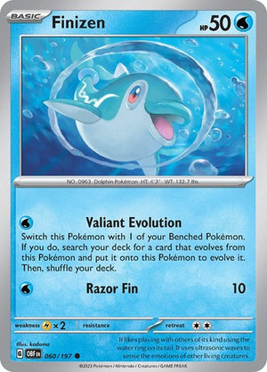 Pokemon TCG - SV03: Obsidian Flames - Finizen - 060/197 - Reverse Holofoil