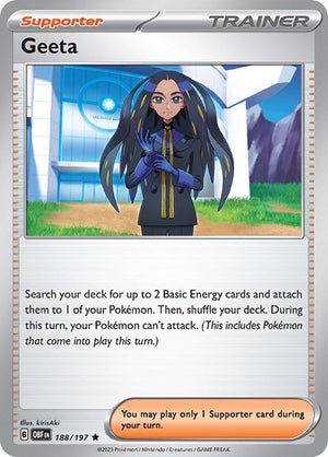 Pokemon TCG - SV03: Obsidian Flames - Geeta - 188/197 - Holofoil