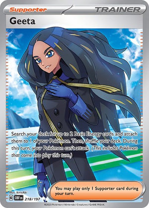 Pokemon TCG - SV03: Obsidian Flames - Geeta - 218/197 - Holofoil