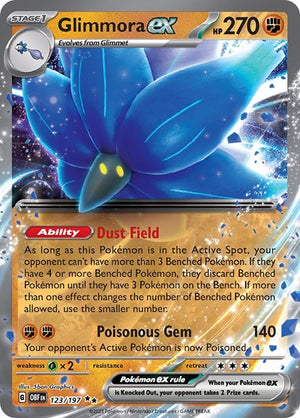 Pokemon TCG - SV03: Obsidian Flames - Glimmora ex - 123/197 - Holofoil