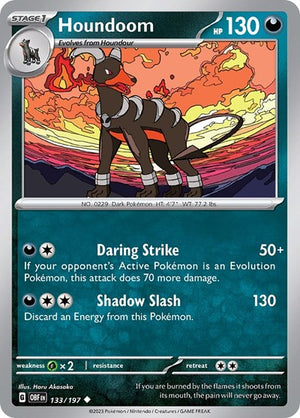 Pokemon TCG - SV03: Obsidian Flames - Houndoom - 133/197
