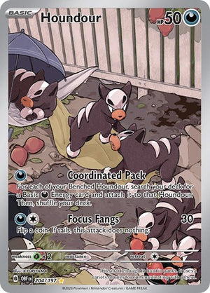 Pokemon TCG - SV03: Obsidian Flames - Houndour - 204/197 - Holofoil