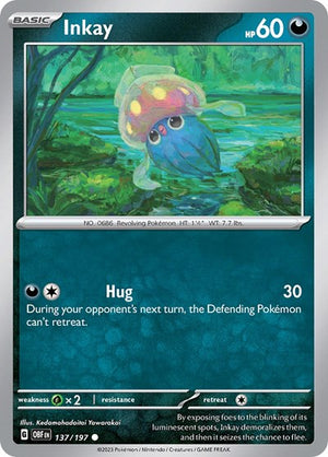 Pokemon TCG - SV03: Obsidian Flames - Inkay - 137/197 - Reverse Holofoil