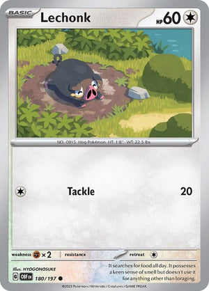 Pokemon TCG - SV03: Obsidian Flames - Lechonk - 180/197
