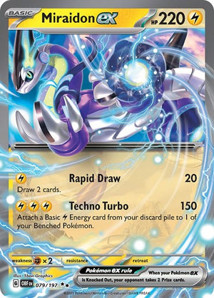 Pokemon TCG - SV03: Obsidian Flames - Miraidon ex - 079/197 - Holofoil