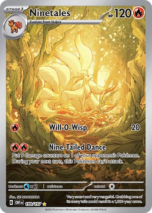 Pokemon TCG - SV03: Obsidian Flames - Ninetales - 199/197 - Holofoil