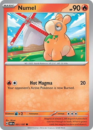 Pokemon TCG - SV03: Obsidian Flames - Numel - 031/197