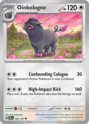 Pokemon TCG - SV03: Obsidian Flames - Oinkologne - 183/197