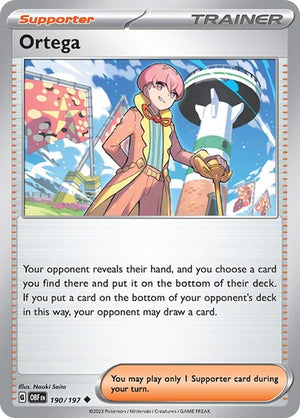 Pokemon TCG - SV03: Obsidian Flames - Ortega - 190/197