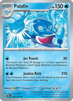 Pokemon TCG - SV03: Obsidian Flames - Palafin - 062/197 - Reverse Holofoil