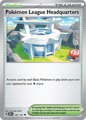 Pokemon TCG - SV03: Obsidian Flames - Pokemon League Headquarters - 192/197