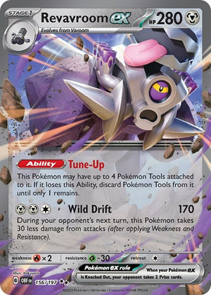 Pokemon TCG - SV03: Obsidian Flames - Revavroom ex - 156/197 - Holofoil