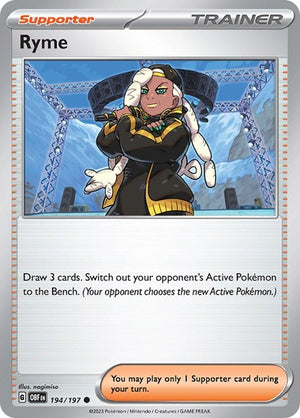 Pokemon TCG - SV03: Obsidian Flames - Ryme - 194/197