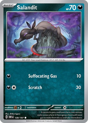 Pokemon TCG - SV03: Obsidian Flames - Salandit - 139/197