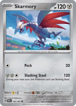 Pokemon TCG - SV03: Obsidian Flames - Skarmory - 142/197